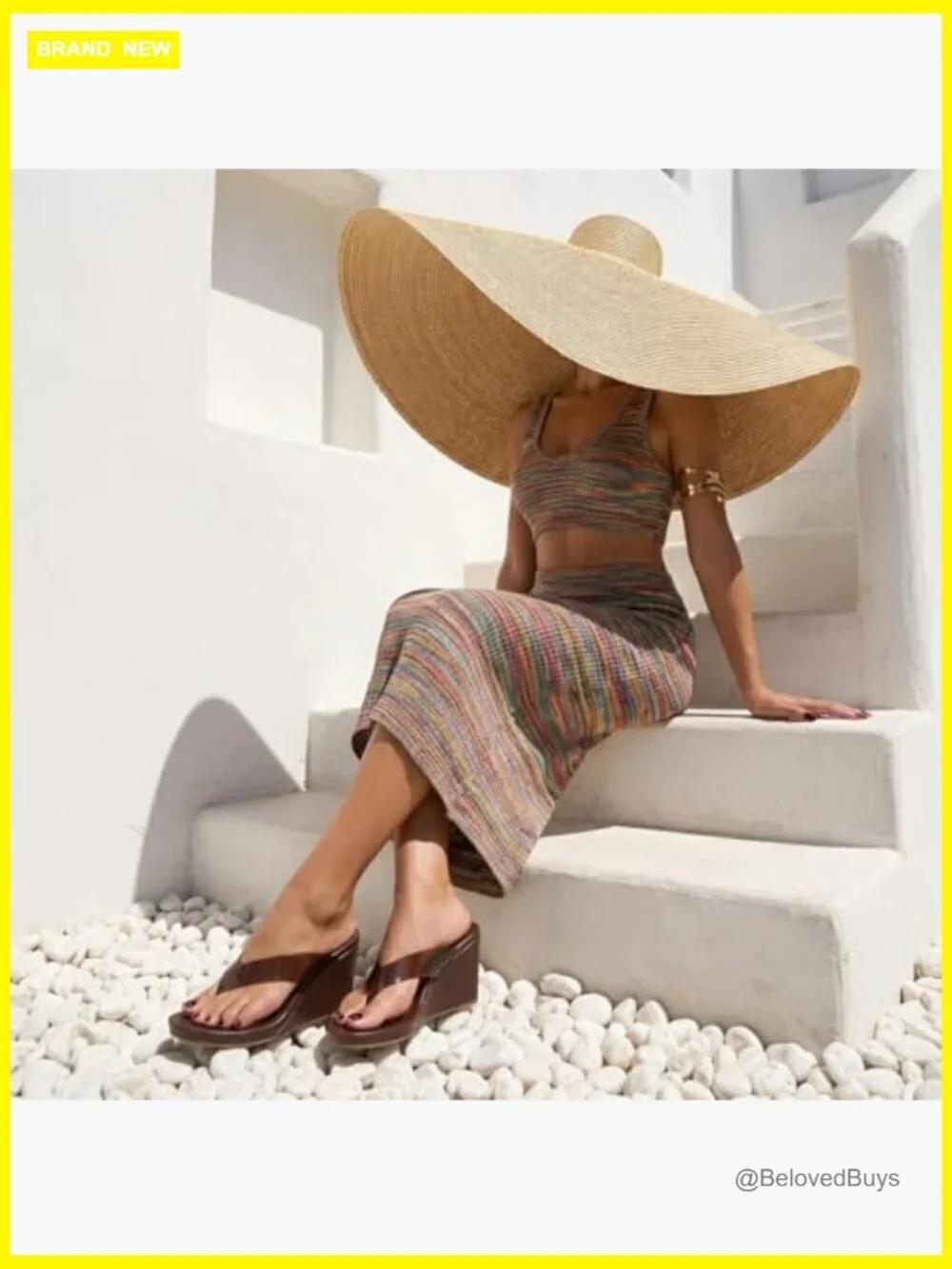 Platform Wedge Sandals with Contoured Comfort Footbed